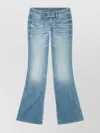 Diesel Whisper Low Waist Slim Leg Flared Jeans In Blue