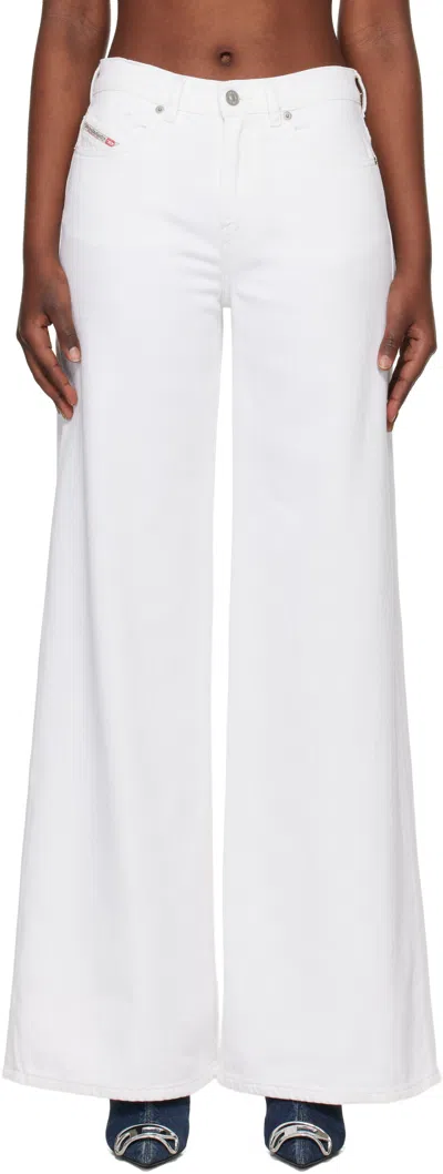 Diesel White 1978 D-akemi Flare Jeans