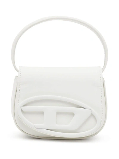Diesel White 1dr Mini Leather Tote Bag