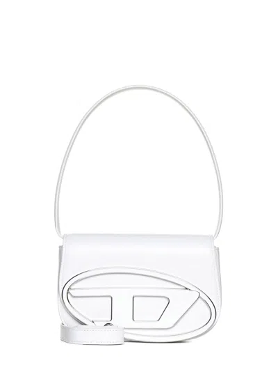 DIESEL WHITE 1DR SHOULDER BAG