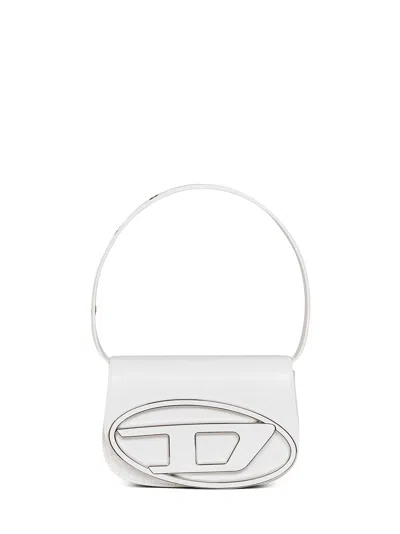 Diesel White 1dr Shoulder Bag With Charms