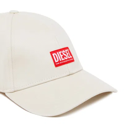 DIESEL DIESEL WHITE COTTON HATS