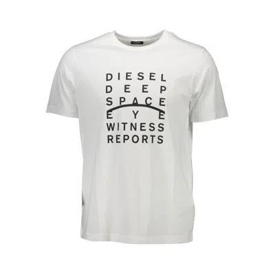 Diesel White Cotton Men T-shirt