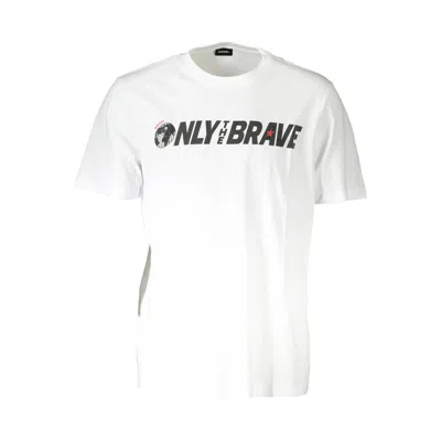 Diesel White Cotton Men T-shirt