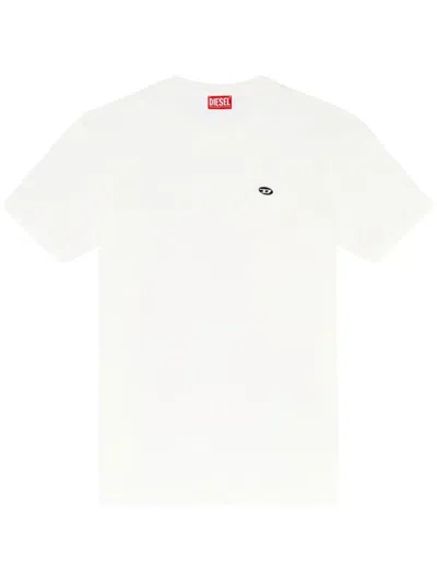 Diesel White Cotton T-adjust-doval-pj T-shirt In Beige