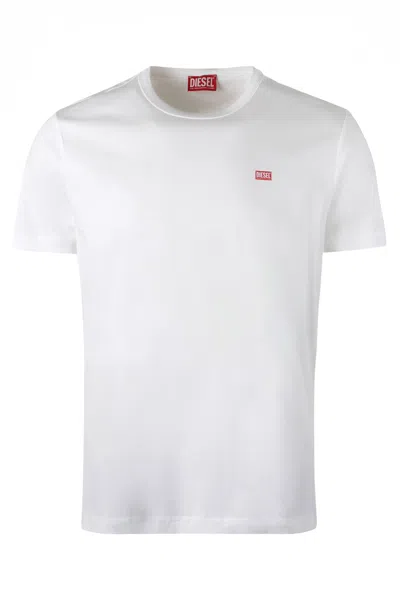 Diesel White Cotton T-miegor-k77 T-shirt