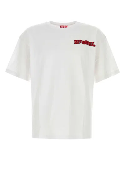 Diesel White Cotton T-shirt
