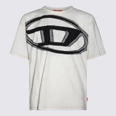 Diesel White Cotton T-shirt