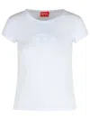 Diesel Angie T-shirt With Peekaboo Logo In White