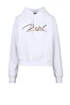 Diesel Patterned Hooded Sweatshirt In White