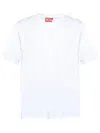 Diesel T-shirt In White Cotton With Logo In White