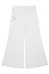 Diesel D-akii Flared-leg Jeans In White