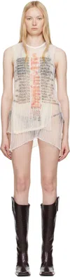 Diesel White K-abante-b Tank Top In 129a