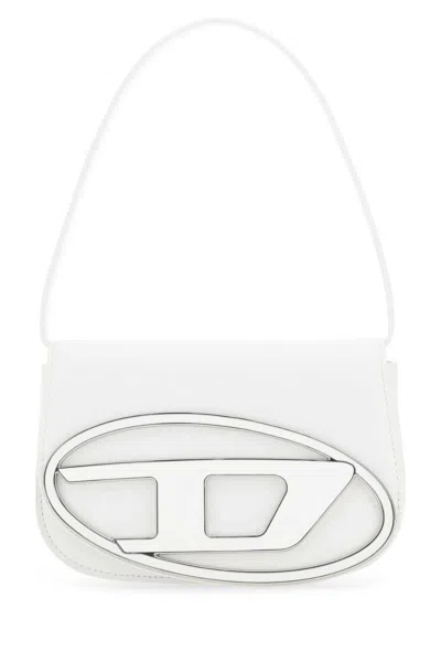 Diesel White Leather 1 Dr Shoulder Bag