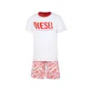 Diesel Logo-print Pajama Set In White