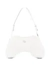 Diesel Women Play Patent Shoulder Bag In White