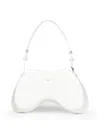 Diesel Women Play Patent Shoulder Bag In White