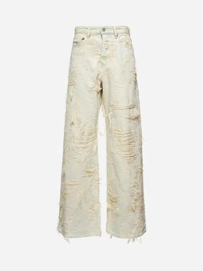 Diesel White Relaxed Jeans 1996 D-sire 09m40 In Multicolor