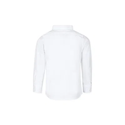 Diesel Kids' White Shirt For Boy With Logo
