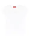 Diesel T-angie Logo-embroidery T-shirt In White