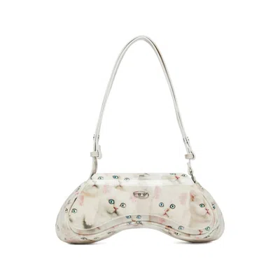 DIESEL DIESEL WHITE SHOULDER BAGS WOMEN