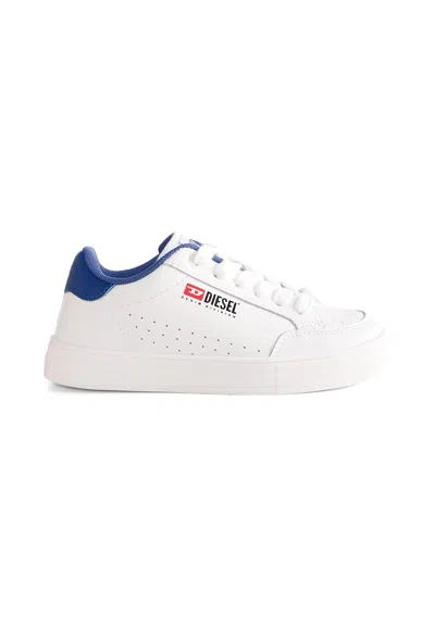 Diesel Kids' White Sneakers For Boy With Logo