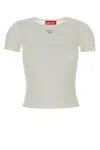Diesel White Stretch Cotton T-elle T-shirt In White