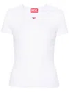 Diesel T-uncutie Stretch-cotton T-shirt In White
