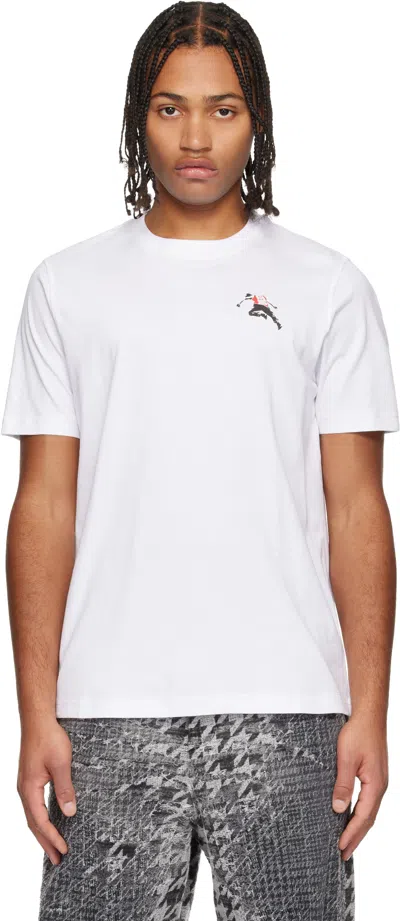 Diesel Graphic Print Crew Neck T-shirt In White