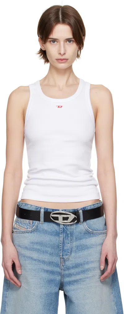 Diesel White T-anky-d Tank Top In 100