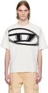 Diesel T-shirt With Maxi Oval D In White