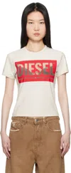Diesel White T-malun T-shirt In 100