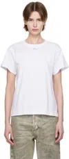 Diesel White T-marey T-shirt In 100