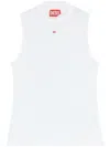 Diesel T-mokky Ribbed Tank Top In White