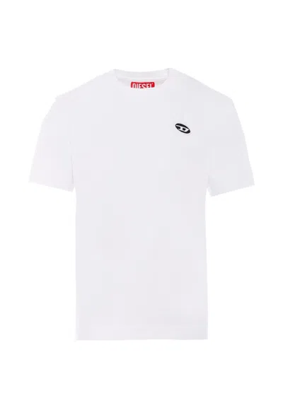 Diesel Kids' White T-shirt For Boy With Logo