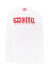 Diesel White T-shirt For Boy With Logo In White
