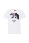 Diesel T-shirt With Earth Print In Transparent