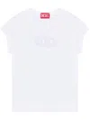 Diesel T-angie T-shirt In Stretch Cotton In White