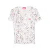 Diesel Cat-print T-shirt With Short Sleeves Throughout In White