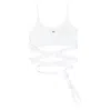 Diesel T-leya-tail Stretch Cotton Top In White
