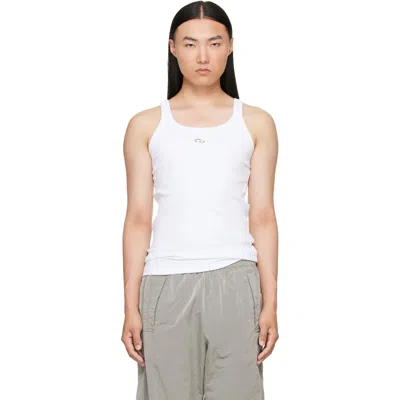 Diesel T-wife-dco Logo-detail Tank Top In White