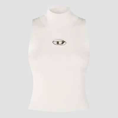 DIESEL DIESEL WHITE VISCOSE TOP
