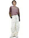 Diesel Wide Jeans D-arne 0cbcv In White