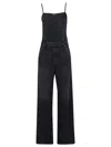 Diesel Black Jeans With Overalls And D Logo Plaque On The Front In Grey