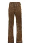 Diesel Wide Leg Brown Pants, Elegant And Comfortable In Brown