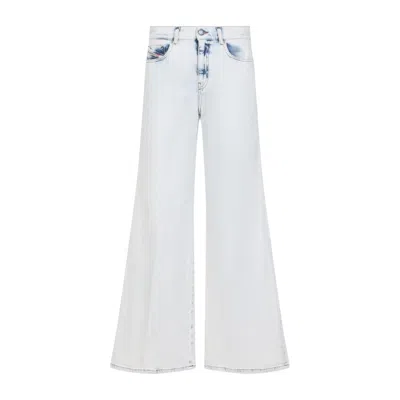 Diesel Wide-leg Light Blue Jeans