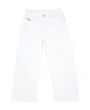 Diesel Wide-leg Straight Jeans In White