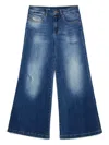 Diesel Wide-legged Jeans In Blue