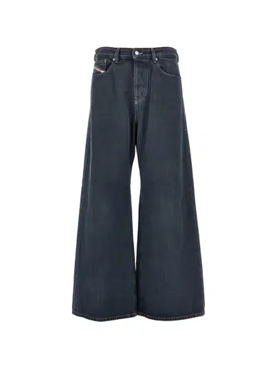 Diesel Wide-leg Jeans In Blue