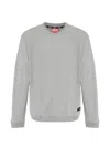 Diesel Willy-d-core Logo-patch Sweatshirt In Gray